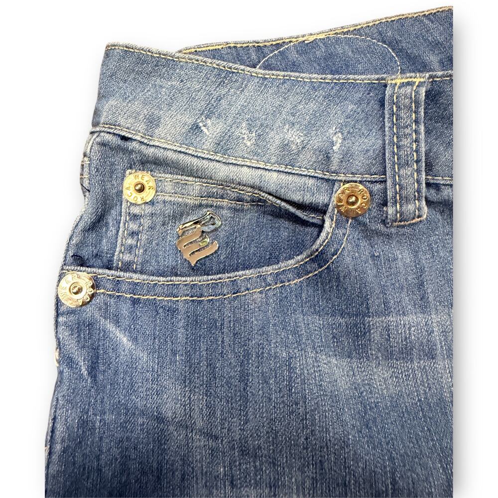 EUC Rocawear Women’s Flare Jeans Light Wash Size 11 - Picture 5 of 12